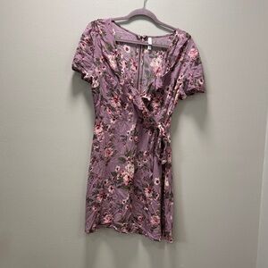 Floral Dress | Women's | Summer or Spring | Wrap Look / Fake Wrap Dress